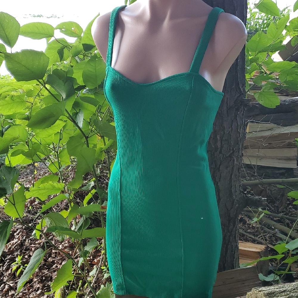 Forever 21 Vibrant Green Dress